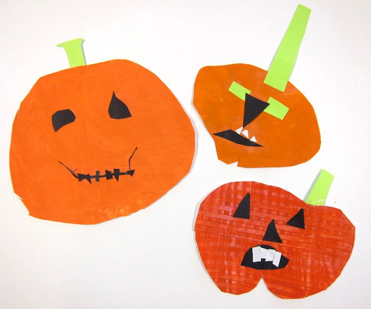 Halloween Pumpkin Painting Art Project for 1st Grade