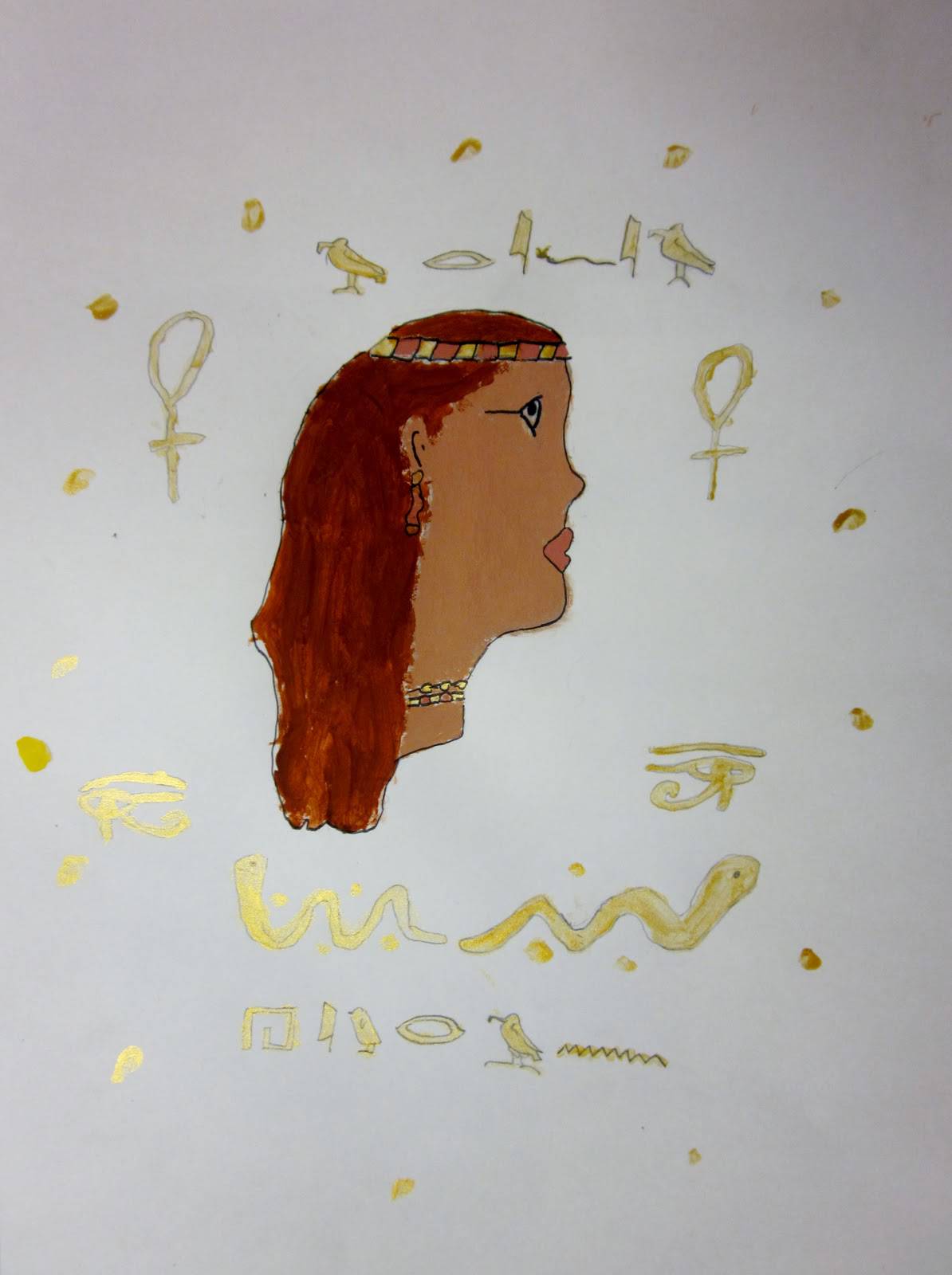 Egyptian Profile Pictures– 4th/5th grade – Art is Basic | An Elementary ...