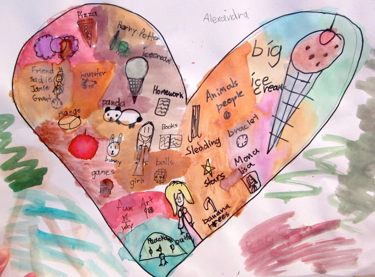 Map of My Heart: 1st Graders – Art is Basic | An Elementary Art Blog