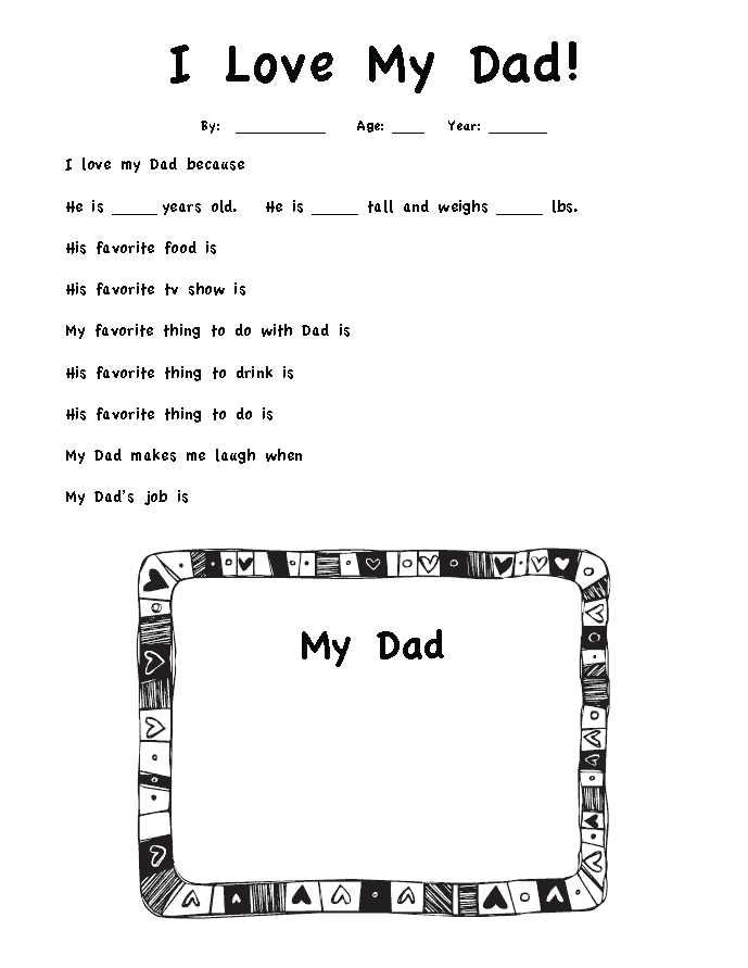 Download Father S Day Interview Grandpa Dad Questions Free Printable Art Is Basic An Elementary Art Blog