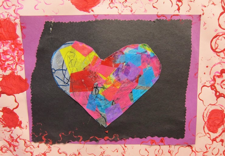 Tinfoil Hearts with Kindergarten