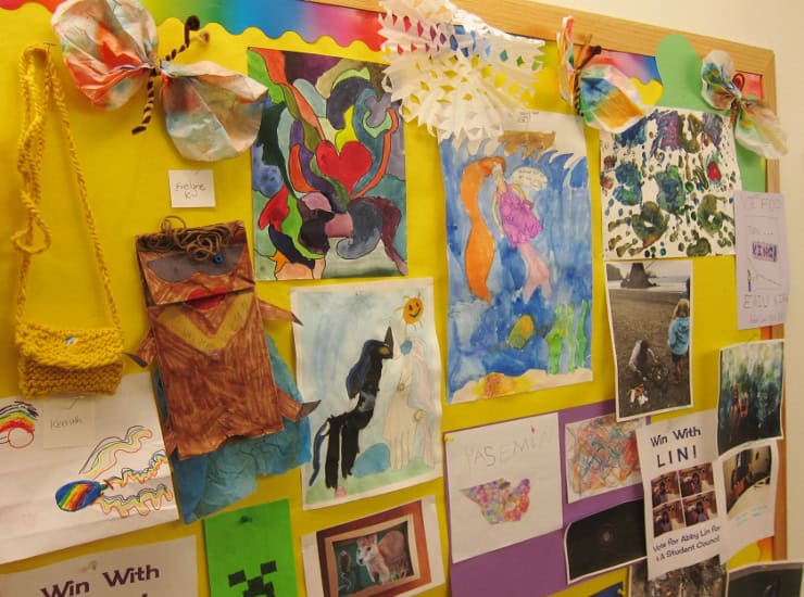 Summer Art Challenge Display