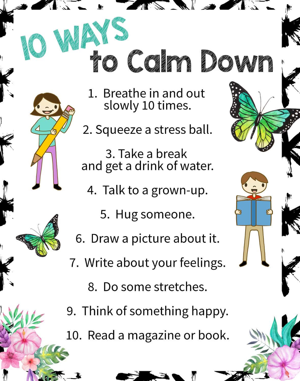 Calm Down Printables Free - Free Templates Printable