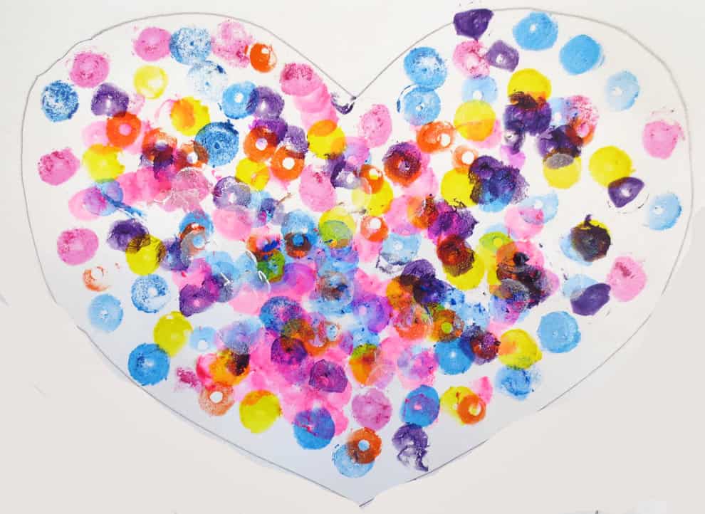 Kindergarten Confetti Hearts for Valentine’s Day! – Art is Basic | An ...